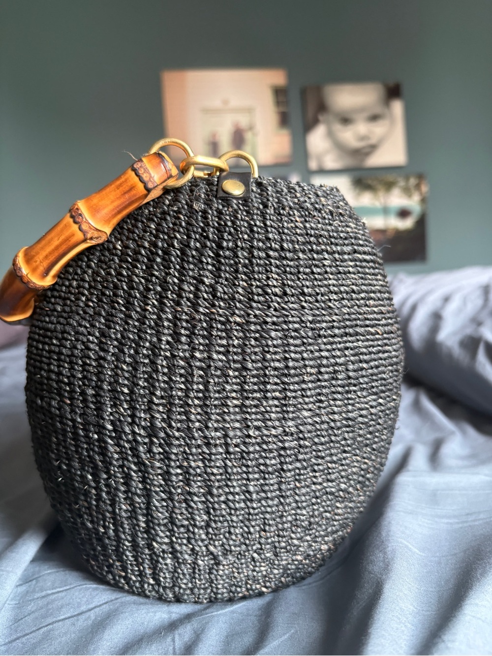 Pot de Miel “Honey Pot” Black and Bamboo from Clare V - Picture 6 of 15